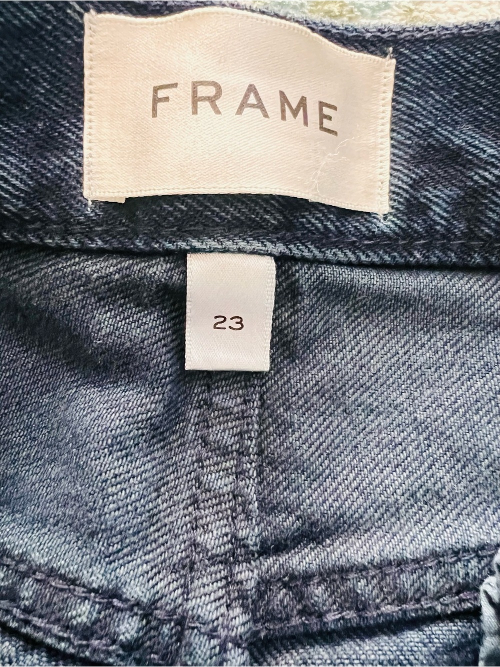 FRAME The Bubble high-rise barrel-leg jeans Dark Wash Size 23 - Picture 5 of 6